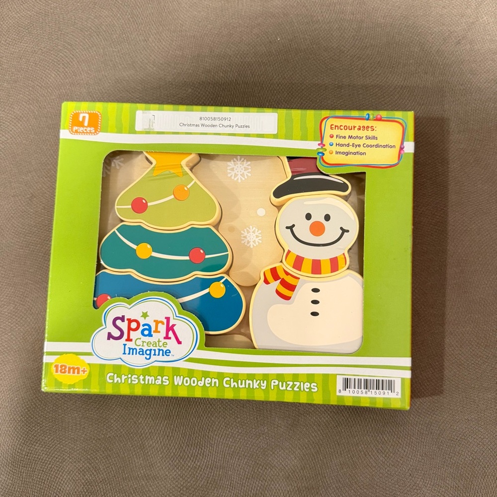 Spark Create Imagine Christmas Wooden Chunky Puzzles
